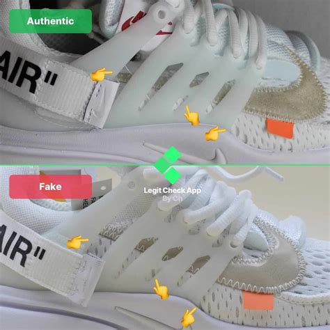 nike off white air presto fake vs real|nike presto off white dhgate.